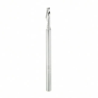 Solid Carbide CNC Spiral 'O' Flute, Plastic Cutting 1/4 Dia x 1-3/8 x 1/4 Shank Up-Cut Design Router Bit