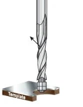 Solid Carbide Aluminum O Flute Spiral Trim Bits