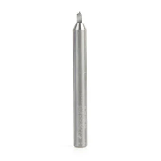 Solid Carbide Point Cutting Roundover 1/32 Radius x 5/64 Dia x 3/16 x 1/4 Shank Router Bit