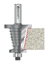 Tapered Reed Router Bits with Ultra-Glide Ball Bearing Guide Assembly