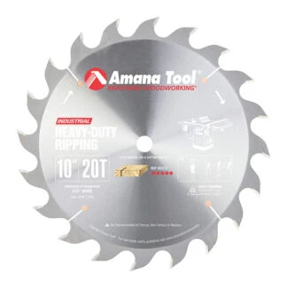 Carbide Tipped Heavy-Duty Ripping 10 Inch Dia x 20T FT, 18 Deg, 5/8 Bore