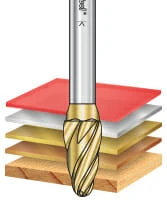 SF Burrs Tree Shape Non-Ferrous Burr Bit