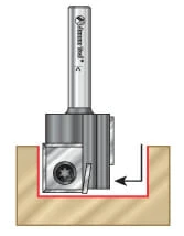 Economy Insert Staggered Plunge Router Bits