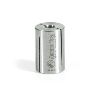 High Precision Steel Router Collet Reducer 1/2 Overall Dia x 4mm Inner Dia x 3/4 Inch Long