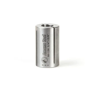 High Precision Steel Router Collet Reducer 3/4 Overall Dia x 3/8 Inner Dia x 1-1/4 Inch Long