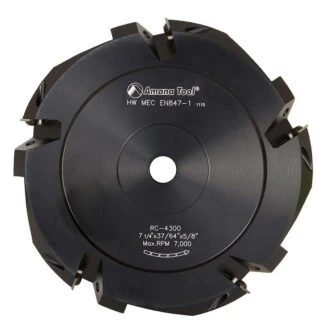 Insert Carbide ACM 90º Double Edge V-Scoring 7-1/4 Inch Dia x 5T x 5/8 Bore Saw Blade