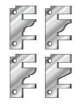 Pair of Insert Replacement Knives for Stile and Rail Cutterhead