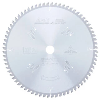 MD12-725 Carbide Tipped Thick Walled Aluminum and Non-Ferrous Metals 12 Inch Dia x 72T TCG -6 Deg 1 Inch Bore Circular Saw Blade