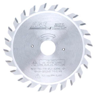 MD120-T12 Carbide Tipped Adjustable Type Scoring 120mm Dia x 24T ATB 12 Deg 20mm Bore Scoring Set