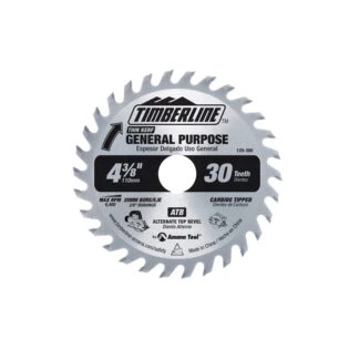 120-300 Carbide Tipped General Purpose Wood Cutting Trim 4-3/8 to 4-1/2 Inch Dia x 30T ATB 20 Deg 20mm Bore