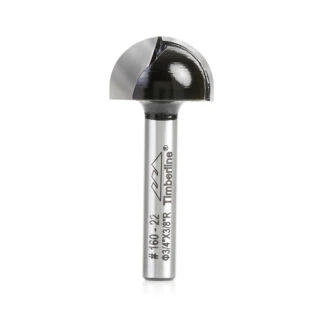 160-22 Carbide Tipped Core Box 3/8 Radius x 3/4 Dia x 7/16 x 1/4 Inch Shank