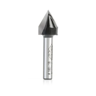 180-18 Carbide Tipped V-Groove 60 Deg x 1/2 Dia x 5/8 x 1/4 Inch Shank