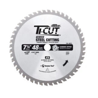 185-48STL Carbide Tipped Ti-Cut™ Steel 7-1/4 Inch Dia x 48T ATB 5/8 Bore