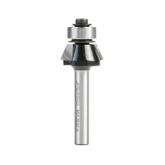 200-14 Carbide Tipped Bevel Trim 25 Deg x 23/32 Dia x 1/4 x 1/4 Inch Shank with Ball Bearing