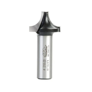 210-20 Carbide Tipped Round Over Groove 3/8 Radius x 1 Dia x 5/8 x 1/2 Inch Shank