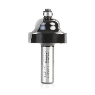 240-22 Carbide Tipped Roman Ogee 1/4 Radius x 1-3/8 Dia x 7/8 x 1/2 Inch Shank with Ball Bearing
