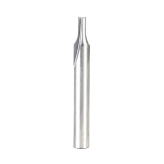 43507 Solid Carbide Extreme Tool Life Coated Double Straight 'V' Flute Plastic Cutting 1/8 Dia x 1/4 x 1/4 Inch Shank