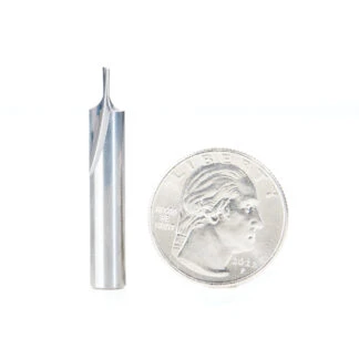 43509 Solid Carbide Single Flute Straight Plunge 1/16 Dia x 3/16 x 1/4 Inch Shank