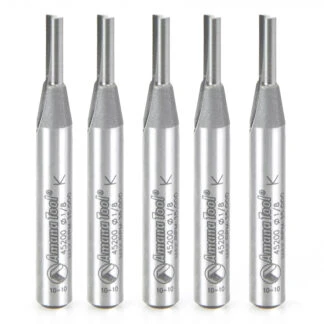 45200-5 5-Pack Solid Carbide Cutting Edge Straight Plunge High Production 1/8 Dia x 7/16 x 1/4 Inch Shank