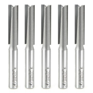 45426-5 5-Pack Carbide Tipped Straight Plunge 1/2 Dia x 2 Inch x 1/2 Shank