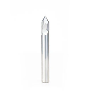 45635 Solid Carbide V Groove Engraving 60 Deg x 3/8 Dia x 5/8 x 3/8 Inch Shank