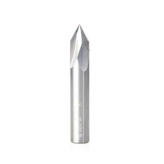 45636 Solid Carbide V Groove Engraving 60 Deg x 1/2 Dia x 5/8 x 1/2 Inch Shank