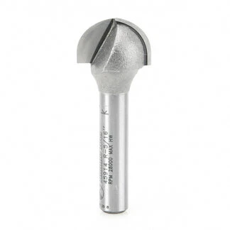45914 Carbide Tipped Core Box 5/16 Radius x 5/8 Dia x 7/16 x 1/4 Inch Shank