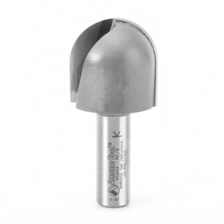 45944 Carbide Tipped Core Box 5/8 Radius x 1-1/4 Dia x 1-1/4 x 1/2 Inch Shank Extra Deep