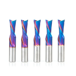 46206-K-5 5-Pack Solid Carbide Spektra™ Extreme Tool Life Coated Spiral Plunge 1/2 Dia x 1-1/4 x 1/2 Inch Shank