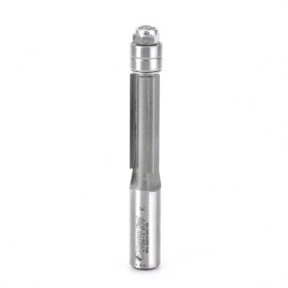 47128-2 Carbide Tipped Flush Trim 1/2 Dia x 1-1/2 x 1/2 Inch Shank with Double Ball Bearing 3-Flute Extra-Long