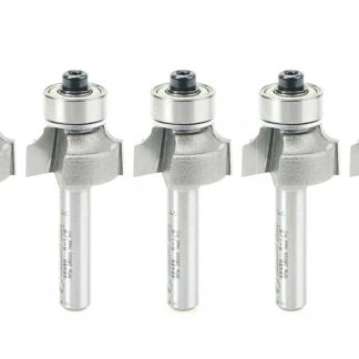 49496-5 5-Pack Carbide Tipped Corner Round 1/8 Radius x 3/4 Dia x 3/8 x 1/4 Inch Shank