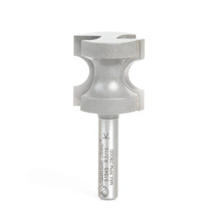 51545 Carbide Tipped Bullnose 3/16 Radius x 7/8 Dia x 7/8 x 1/4 Inch Shank