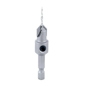 55620 Carbide Tipped 82 Degree Countersink Taper #4 Screw 3/8 Dia x 5/64 Drill Dia x 1/4 Hex Shank