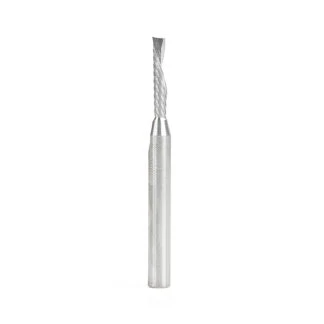 57331 Metric Solid Carbide CNC Spiral 'O' Single Flute, Plastic Cutting 4mm Dia x 20mm x 6mm Shank x 64mm Long Down-Cut Router Bit