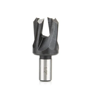 607-320 Tapered Wood Plug Cutter 1/2 Dia x 3/8 x 2 Inch Long