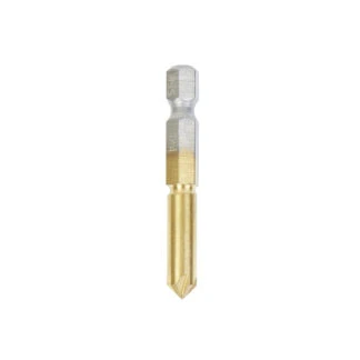 608-750 Titanium Coated 82 Deg High-Speed Steel Counter Sink 1/4 Dia x 1/4 Inch Hex Shank