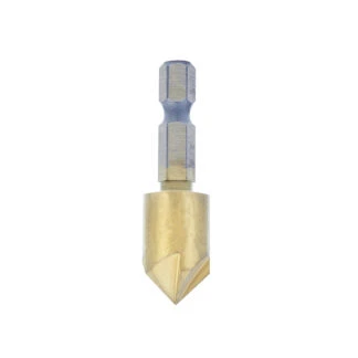 608-753 Titanium Coated 82 Deg High-Speed Steel Counter Sink 1/2 Dia x 1/4 Inch Hex Shank