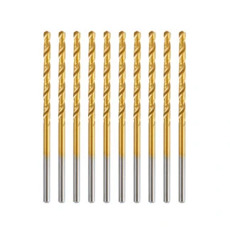 616-111 10 Piece Titanium Coated Drill Bit Pack 7/64 Dia x 2-5/8 Inch Long