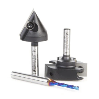 AMS-268 3-Pc General Purpose CNC Set 1/4" Shank