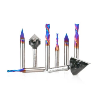 AMS-228 8-Pc 3D Signmaker Set, 1/4 Inch Shank