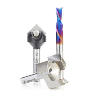 AMS-266 3-Pc General Purpose CNC Set 1/4" Shank