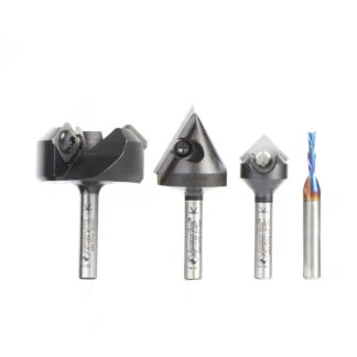 AMS-278 4-Pc General Purpose CNC Set 1/4" Shank