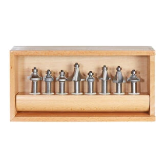 AMS-555 8-Piece Carbide Tipped 1/2 Inch Shank Corner Round Collection