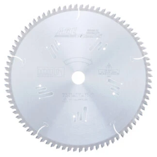 MD12-816 Carbide Tipped Heavy-Duty Miter/Double Miter 12 Inch Dia x 80T 4+1 -5 Deg 1 Inch Bore Circular Saw Blade