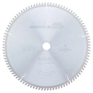 MD12-965TB Carbide Tipped Thin Kerf Thin Walled Aluminum and Non-Ferrous Metals 12 Inch Dia x 96T TCG -5 Deg 1 Inch Bore Circular Saw Blade