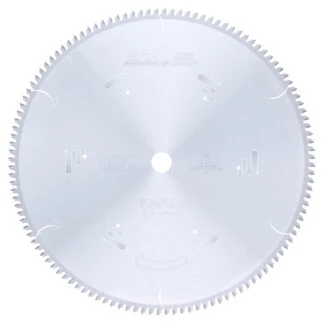 MD16-125 Carbide Tipped Thin Walled Aluminum and Non-Ferrous Metals 16 Inch Dia x 120T TCG -6 Deg 1 Inch Bore Circular Saw Blade