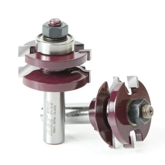 MD362 Carbide Tipped 2-Piece Ogee Stile and Rail 1-5/8 Dia x 1 x 13/64 Radius x 1/2 Inch Shank Set