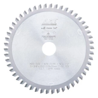 MD5-505 Carbide Tipped Thin Walled Aluminum and Non-Ferrous Metals 5-3/8 Inch Dia x 50T TCG -5 Deg 20mm Bore Circular Saw Blade
