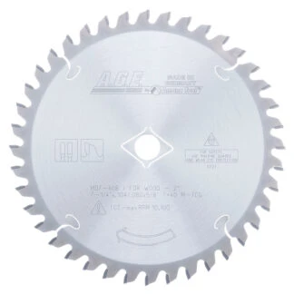 MD7-408 Carbide Tipped Solid Surface 7-1/4 Inch Dia x 40T M-TCG -2 Deg 5/8 Bore Circular Saw Blade
