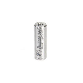 RB-091 High Precision Steel Router Collet Reducer 1/4 Overall Dia x 3/32 Inner Dia x 3/4 Inch Long